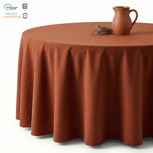 ผ้าปูโต๊ะสี่เหลี่ยมแบบเรียบ ผลิตจากโพลีเอสเตอร์ปั่นย้อมสีธรรมชาติ เป็นมิตรกับสิ่งแวดล้อม กันน้ำ ปรับแต่งได้ ซักล้างได้ เหมาะสำหรับร้านกาแฟและร้านอาหาร - Product Image 1