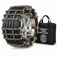 Chaîne à neige standard pour échelle, chaîne antidérapante en acier pour pneus 165-265 mm, kit d'urgence classique
