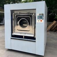 Nouvelle Laveuse-Extracteur Industrielle à Vapeur Robuste 100KG pour Blanchisserie Hospitalière, Barrière Sanitaire, Acier Inoxydable, 380V
