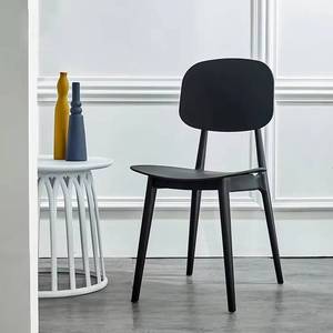 Nordic Minimalist Outdoor Cheap Cafe Restaurant Furniture Manufacturing Polypropylene Plastic Dining <b>Chair</b> - Product Image 2