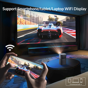 Proyector Inteligente Android C210 con Soporte, Delgado, Pequeño, Resolución Nativa 720P, 350 ANSI, Enfoque Automático, Ultra Portátil, <span class=keywords><strong>Cine</strong></span> en Casa, Venta al Por Mayor de Fábrica - Product Image 6