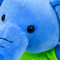 Eléphant en peluche personnalisé Animal en peluche personnalisé Dessin animé créatif Logo personnalisable Décoration Marque Promotion