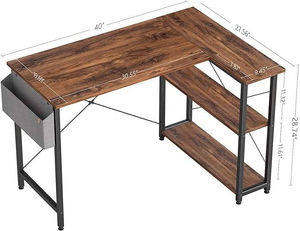 Moderner Computertisch für Kinder Tragbare Schwarze Wollfilz Faltbare Eckschreibtischunterlage Platzsparender Notebook-Ständer - Product Image 4