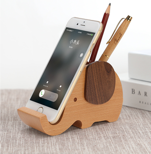 Hoye crafts Elephant kids wood toys portacellulare portapenne in legno carino per la decorazione dell'ufficio - Product Image 4
