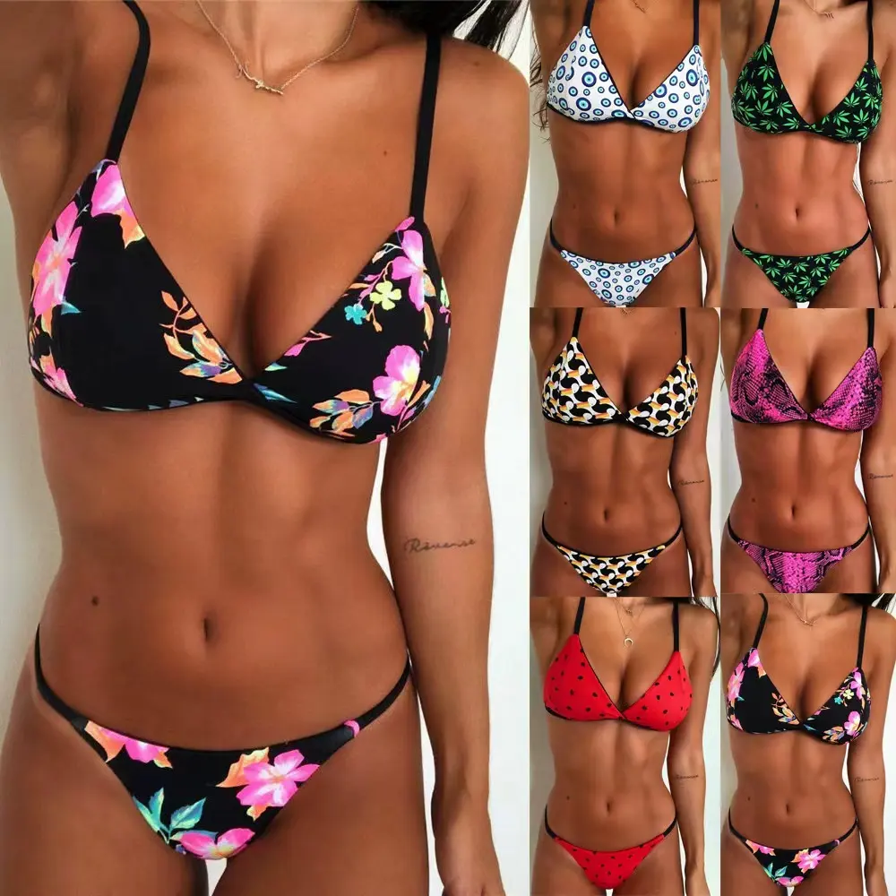 2023 Custom Sexy Beach Super Mini Extreme Micro Badeanzug Zweiteiliger String Bikini & Beach wear