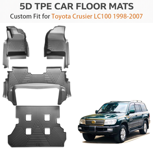 พรมปูพื้นรถยนต์แบบสั่งทำพิเศษ TPE ปลอดสารพิษ กันน้ำ สำหรับรถยนต์แลนด์ครุยเซอร์ LC100 ปี 1998-2007 แอ๊กโก้ ซีวิค |   ชุดอุปกรณ์สำหรับทุกสภาพอากาศครบชุด - Product Image 2