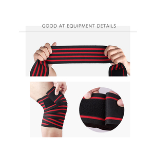 Bandes de genou pour haltérophilie de qualité supérieure, réglables, respirantes, élastiques, pour la musculation en salle de sport - Product Image 4