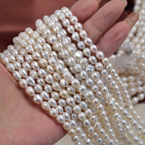 Perlas de Agua Dulce Blancas Irregulares de Estilo Barroco, Perlas de Imitación de Vidrio Sueltas para la Fabricación de Joyas, Opciones de Color Disponibles - Product Image 1