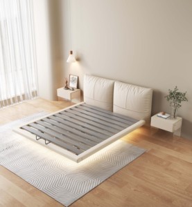 <span class=keywords><strong>Mobili</strong></span> per <span class=keywords><strong>camera</strong></span> <span class=keywords><strong>da</strong></span> <span class=keywords><strong>letto</strong></span> Premium di lusso <span class=keywords><strong>letto</strong></span> sospeso struttura in legno massello <span class=keywords><strong>letto</strong></span> imbottito in pelle King Size - Product Image 5
