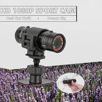 Mini caméra sportive HD 1080p étanche DV Enregistreur vidéo Caméscope pour moto Casque de vélo Sports de plein air MicroSD CMOS