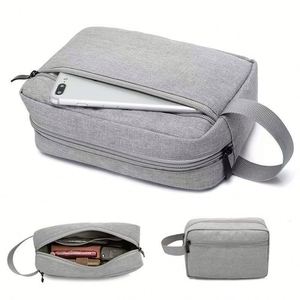 Bolsa Organizadora de Viaje Impermeable de Gran Capacidad para Mujer, Bolsa de Maquillaje Cosmética Oxford con Logotipo Personalizado, Portátil, Hecha de Poliéster - Product Image 2