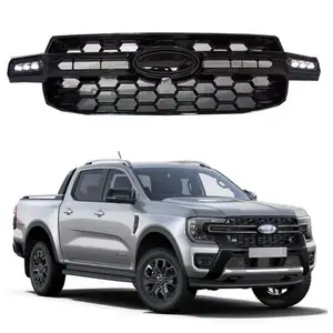 Modifizierte Teile Zubehör Kühlergrill mit Fahrlampe Taglicht für Ford Raptor für Ranger T9 2023