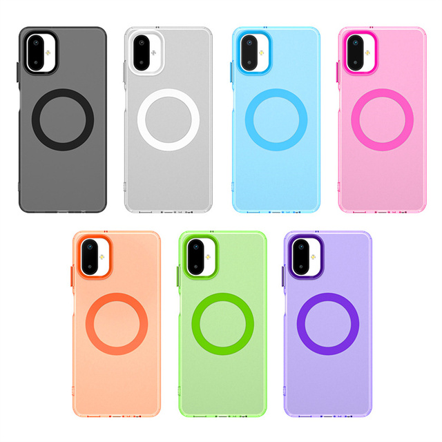 Smoke Matte Phone Cover for Samsung Galaxy S26 Ultra S26+ S26 A57 A37 A17 F06 M06 Magnetic Suction Shockproof Translucent Cases