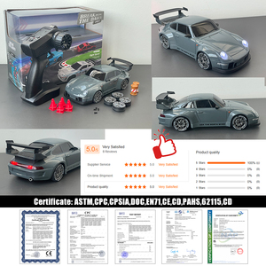 Gran oferta: Coche de carreras a escala 1/24, 2.4G, miniatura, modelo de drift, velocidad 20km/h, con luces, para interior/exterior, mini juguete, coche teledirigido para niños - Product Image 5