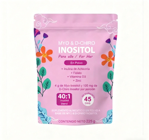 Mélange de Myo-Inositol et D-Chiro-Inositol 40:1 en poudre pour femmes avec folate, vitamine D3, zinc et inuline – Complément alimentaire Myo-Inositol - Product Image 1