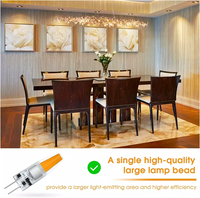 LOHAS Lustre décoratif en céramique mini lampe de maïs G4 base 12V 5W 3000K 6000K LED mini lampe de maïs G4 ampoule led pour lustre