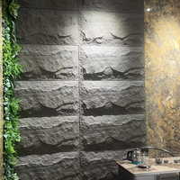 Panneau mural en pierre de culture au design moderne Pierre PU champignon 3D Pierre artificielle polyuréthane décorative pour l'extérieur Élégant et durable