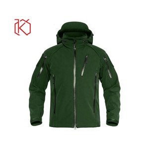 Hot Sale High Quality Custom Design Men's Bonded Softshell <b>Jacket</b> 100% Polyester Stand Collar <b>Thin</b> Breathable <b>Waterproof</b> - Product Image 1