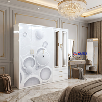 Armoire de chambre en acier imprimé avec tiroirs, meuble de rangement robuste en métal pour vêtements avec système de verrouillage sécurisé