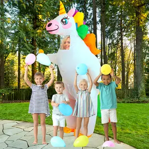 Cosplay parti kostüm cadılar bayramı şişme kostüm Unicorn şişme takım yetişkin için kostüm havaya uçurmak