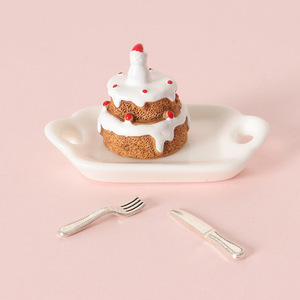Dollhouse Creative Christmas Apple Cookie Man <strong>Miniature</strong> Food Toy Decoration <strong>Miniature</strong> Ornament Small Accessory Model - Product Image 4