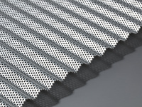 Tôle perforée décorative en aluminium de 25 mm, maille métallique circulaire, filet perforé, épaisseur 0,5 mm-5 mm, argent