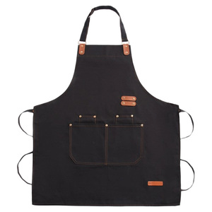 Tablier de barbier imperméable, tablier pour salon de beauté, tablier noir - Product Image 6