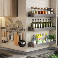 Support de rangement de cuisine en acier au carbone non perforé mural Viscose couteau tenir ménage couteau tenir