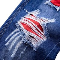 Jeans pour hommes de style urbain, imprimés par un designer personnel, noir et blanc, pour club de nuit, style punk, coupe skinny, hip-hop