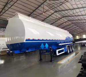 नए 500 लीटर/60000 लीटर एल्यूमीनियम मिश्र धातु ईंधन टैंक अर्ध-ट्रेलर तेल टैंक ट्रक ट्रेलर - Product Image 3