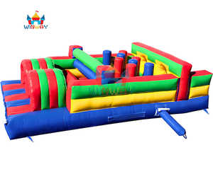 Pista de Obstáculos Inflable de Grado Comercial, Colorida, para Niños, Fiestas y Eventos al Aire Libre - Product Image 1