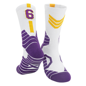Calcetines de baloncesto para adultos, hombres, niños, jóvenes, largos, de longitud media, absorbentes del sudor, antideslizantes, de poliéster y algodón, deportes profesionales - Product Image 5