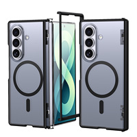 Casing Samsung Z Fold 7 dengan Engsel Magnetik Transparan Matte untuk Samsung Galaxy Z Fold 8 8 Ultra