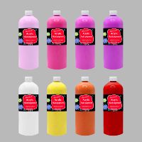Non toxique ours peinture fluide brique ours versant peinture acrylique 56 couleurs pour peinture Figurines bricolage banques Art ours en peluche
