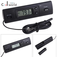 Termometer Digital DS-1 dengan Layar LCD untuk Pengukur Suhu AC Mobil