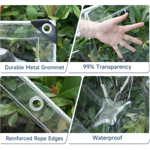 Rideau imperméable en bâche transparente pour l'extérieur pour Home Deck Proch Enclosure - Product Image 2