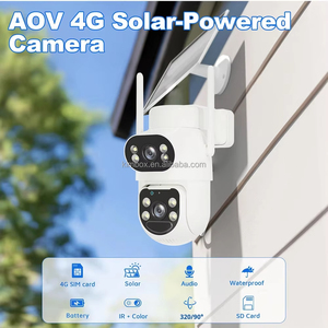 Caméra de surveillance agricole AI à suivi automatique avec alarme, double objectif, réseau sans fil, caméra dôme PTZ, visualisation à distance, audio bidirectionnel, caméra CCTV solaire 4G - Product Image 5