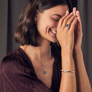 Pulsera de Joyería Chapada en Oro de 14K y 18K con Circonita Blanca, Brazalete Ajustable con Diseño de Serpiente y Circonitas Cúbicas Finas para Mujer, Pulsera Plateada para Mujer - Product Image 2