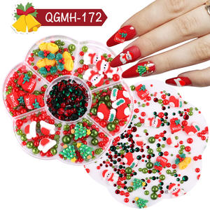 3D dibujos animados Halloween serie 7 rejillas resina lindo Ángel fantasma murciélago calabaza parche para uñas DIY Navidad Reno campana accesorios para uñas - Product Image 6