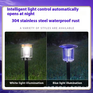 Lampe LED anti-moustique pour jardin extérieur Lampe solaire étanche avec choc électrique pour cour et pelouse - Product Image 6