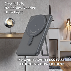 Batterie externe magnétique sans fil à charge rapide 20W Type-C de qualité supérieure, best-seller, avec chargeur sans fil - Product Image 1
