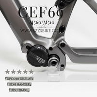 Cadre de vélo électrique CEF69 29er Boost Intégré Affichage DPC030 Moteur Bafang M560 750W Batterie 835Wh Cadre de vélo en fibre de carbone Enduro