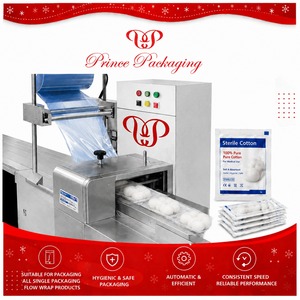 Machines d'emballage multifonctions, machine d'emballage de sachets en coton pour usage médical avec commande PLC et entraînement électrique - Product Image 1
