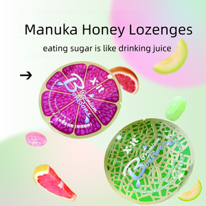 Pastillas de <span class=keywords><strong>miel</strong></span> de Manuka x-it, 15g, jugo refrescante, bombones, sabor a fruta dulce, aperitivo de ocio, caramelo duro - Product Image 2