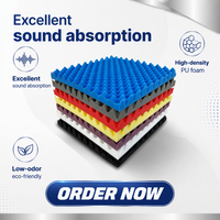 Panneau acoustique insonorisant en mousse alvéolée autocollante Kuliwei, optionnel, pour studio d'enregistrement, amortissement pour l'emballage