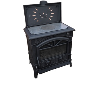 Poêle à bois en fonte de style européen moderne avec four pour chauffage intérieur, écologique - Product Image 4