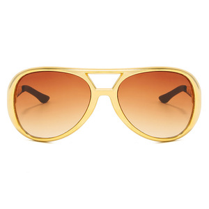<span class=keywords><strong>Rockstar</strong></span> 50s et 60s Shades Gold Lunettes de soleil Party Favor Lunettes de soleil pour anniversaire Disco Pool Party Costume Accessoires - Product Image 2