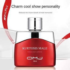Perfume Moderno Rojo para Hombre OMJ, Aroma Ligero y Duradero, Tentación Natural de Durazno, Naranja, Vainilla y Sándalo, para Oficina y Fiestas - Product Image 3