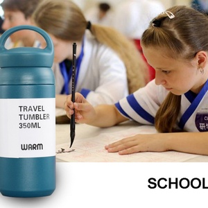 Customized 40oz <b>Double</b> <b>Wall</b> Insulated Stainless Steel Water Bottle Tumbler with Handle and Lid - Product Image 6