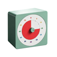 Kinder-Lern- und Küchentimer mit Alarm, Digitalanzeige, Wasserdicht, Kunststoff, 60-Minuten-Countdown für Kinder, Batteriebetrieben